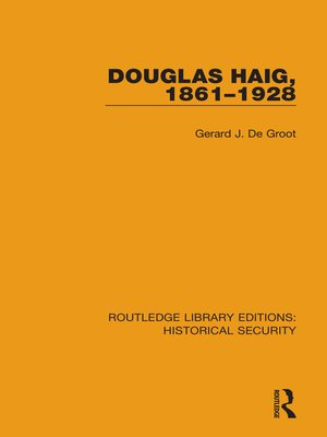 cover image of Douglas Haig, 1861–1928